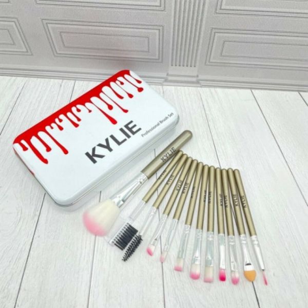 Kylie brush set (white) 12 pcs (1361801)